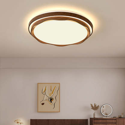 Vintage Iron Acrylic Geometric LED Flush Mount Light