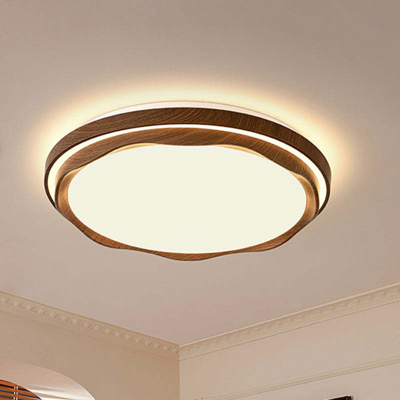 Vintage Iron Acrylic Geometric LED Flush Mount Light