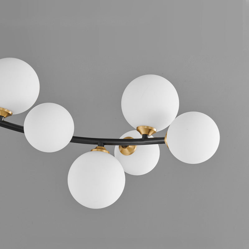 Nordic Iron Semi-Flush Ceiling Light - 4L
