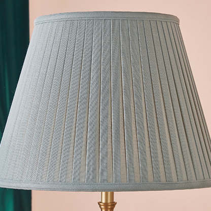 Traditional Rustic Brass Fabric Round Lamp — Remote Control Switch / 220V-240V For UK/AU