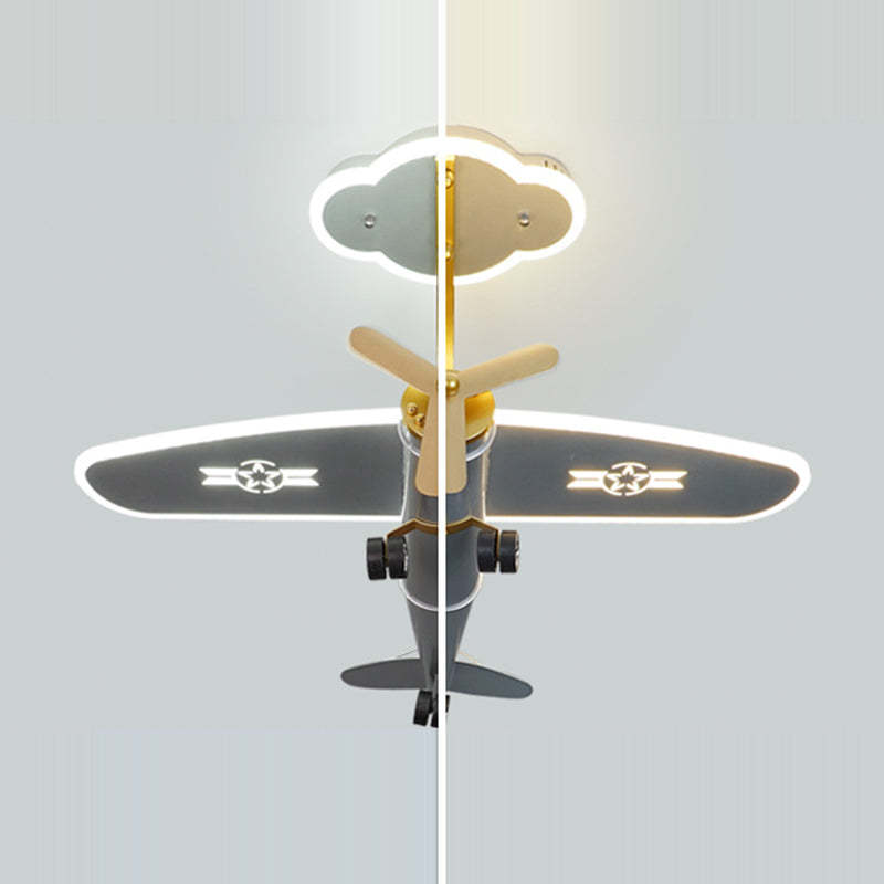 Contemporary Metal Semi-Flush Ceiling Light - 110V