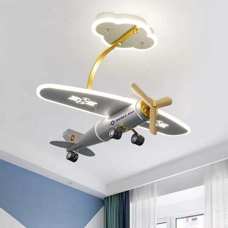 Contemporary Metal Semi-Flush Ceiling Light - 110V