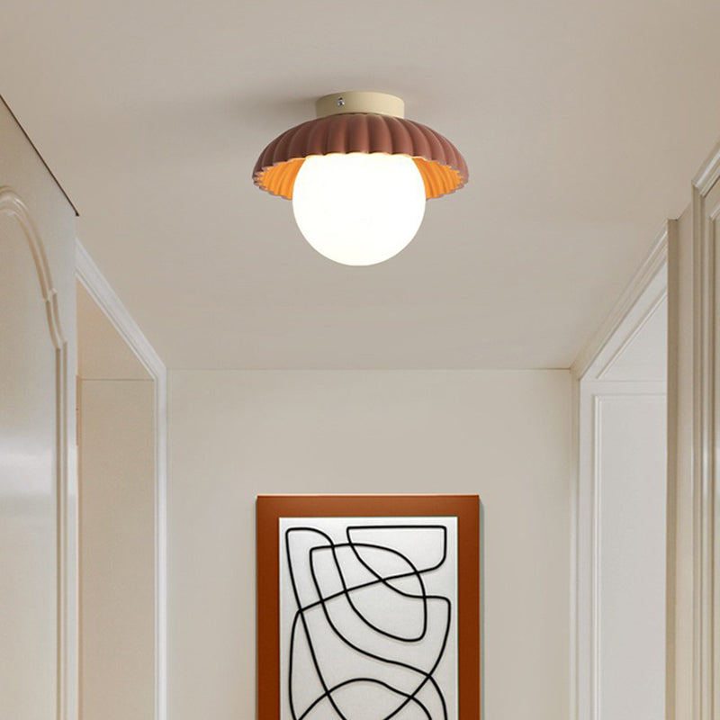 Nordic Iron 1-Light Semi-Flush Ceiling Light