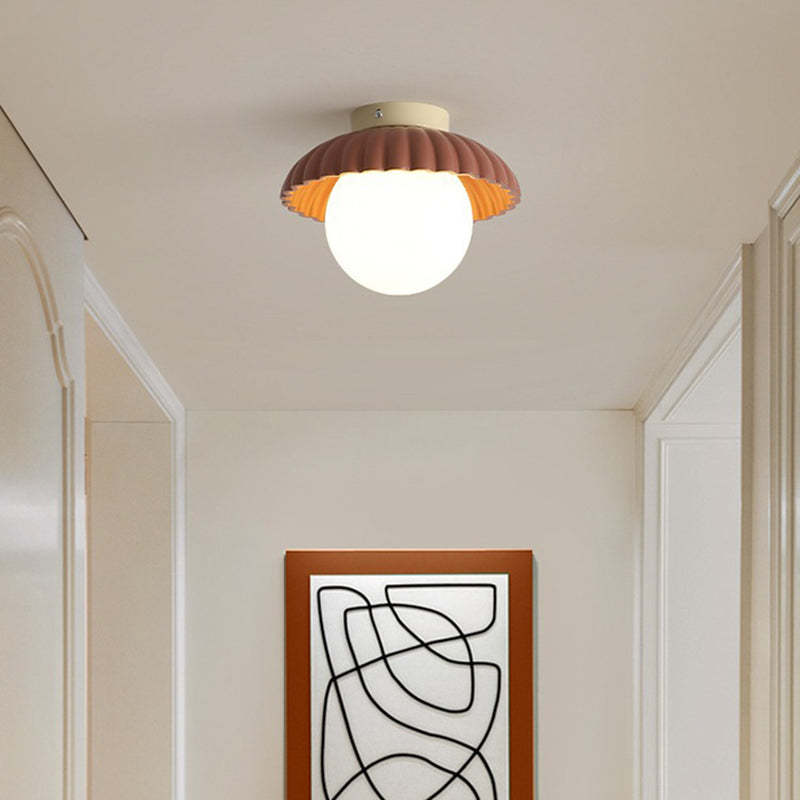 Nordic Iron 1-Light Semi-Flush Ceiling Light
