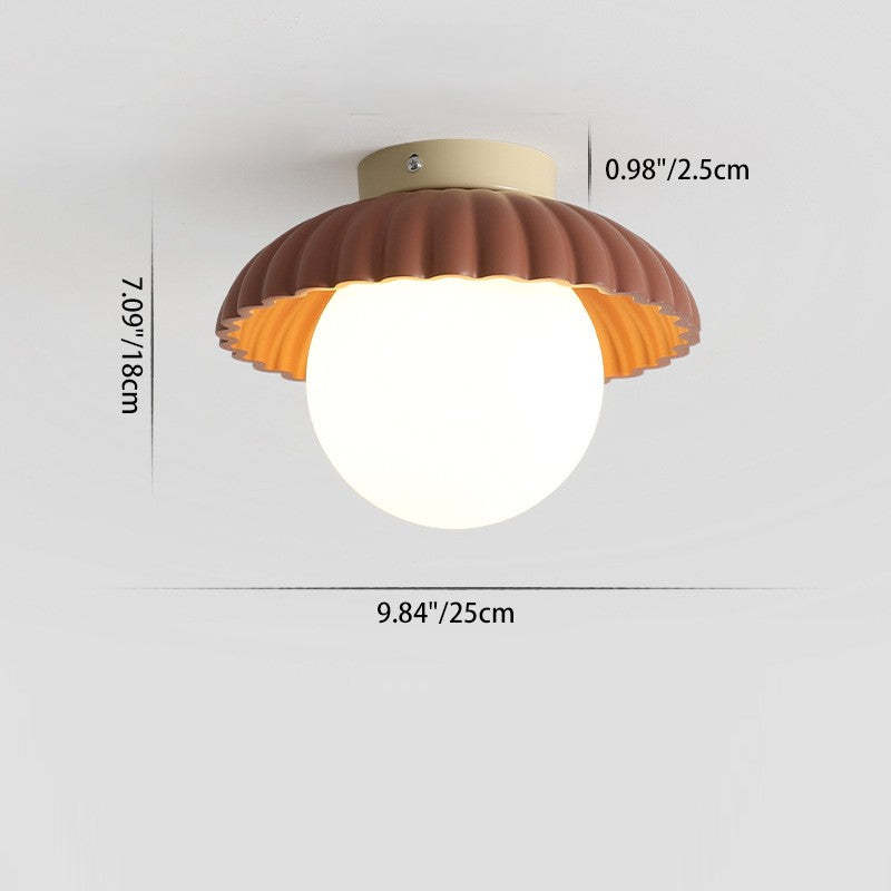 Nordic Iron 1-Light Semi-Flush Ceiling Light