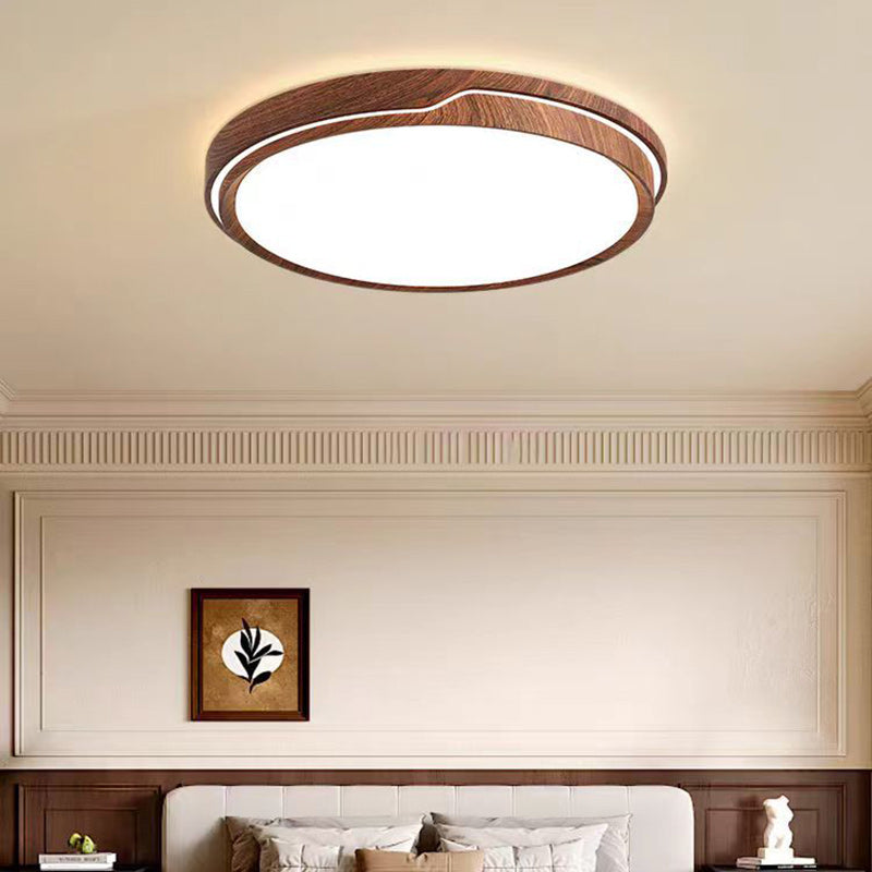 Minimalist Iron Flush Mount Light