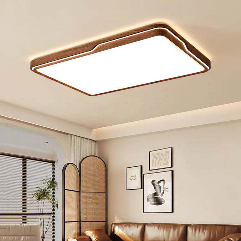 Minimalist Iron Flush Mount Light