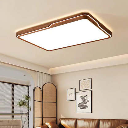Minimalist Iron Flush Mount Light
