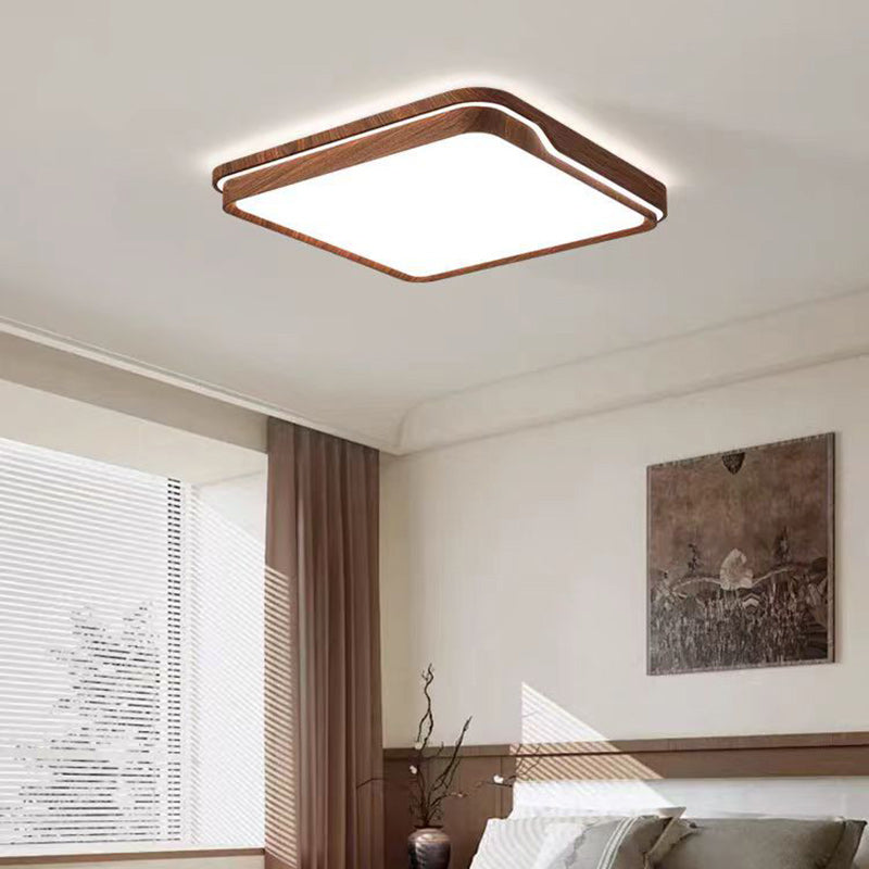 Minimalist Iron Flush Mount Light
