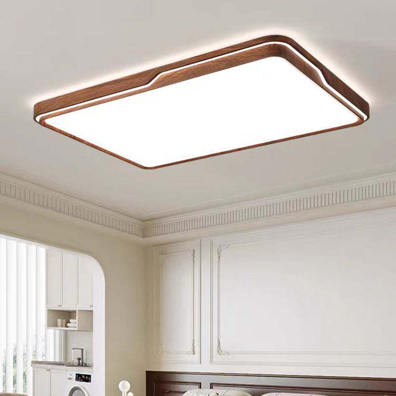 Minimalist Iron Flush Mount Light