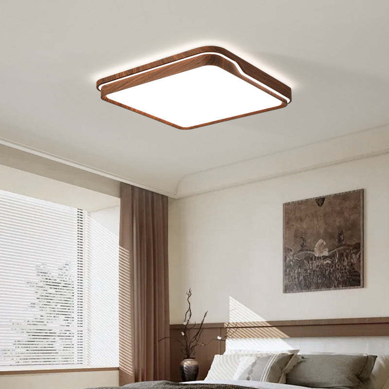 Minimalist Iron Flush Mount Light