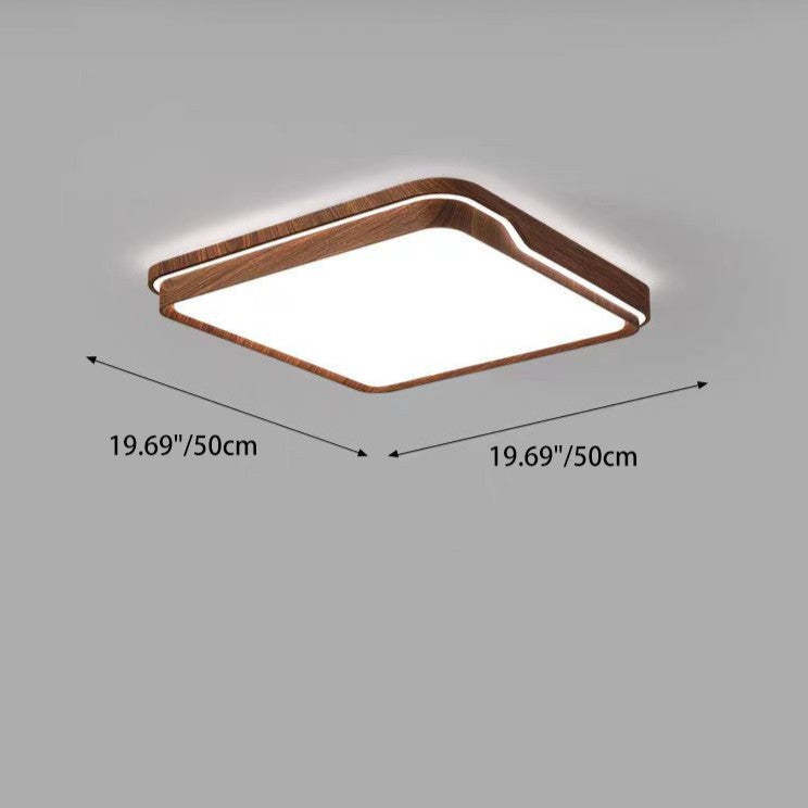 Minimalist Iron Flush Mount Light