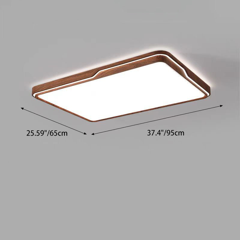 Minimalist Iron Flush Mount Light