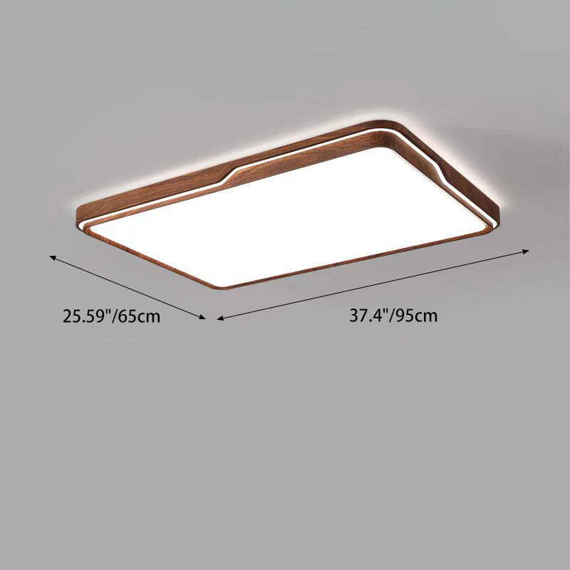 Minimalist Iron Flush Mount Light