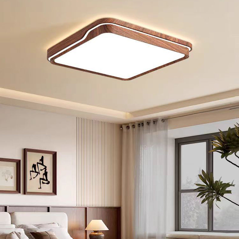 Minimalist Iron Flush Mount Light