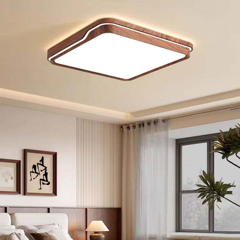 Minimalist Iron Flush Mount Light