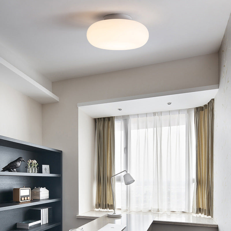 Minimalist Iron Semi-Flush Ceiling Light — 110V-120V For US/C / Infinitely Dimmable