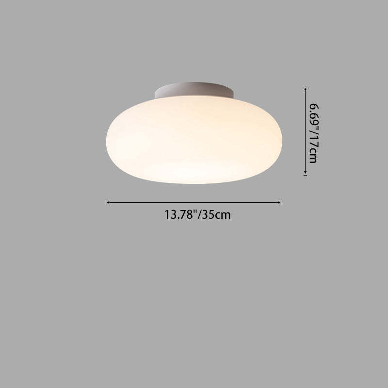 Minimalist Iron Semi-Flush Ceiling Light — 110V-120V For US/C / Infinitely Dimmable