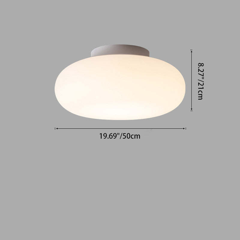 Minimalist Iron Semi-Flush Ceiling Light — 220V-240V For UK/AU / Infinitely Dimmable