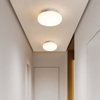 Minimalist Iron Semi-Flush Ceiling Light