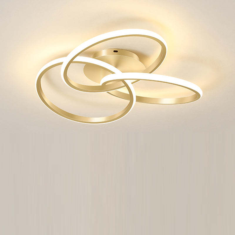 Contemporary Silicone Interlocking Ring Ceiling