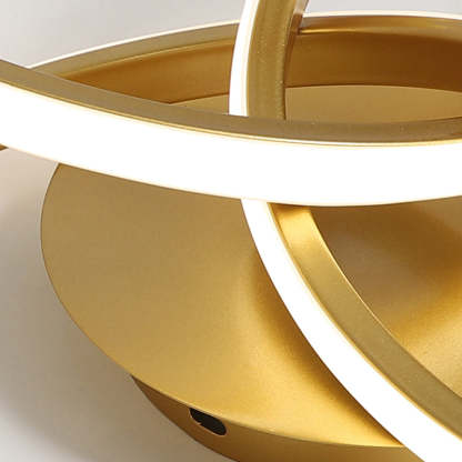 Contemporary Silicone Interlocking Ring Ceiling — White Light (5000K) / 110V-120V For US/C