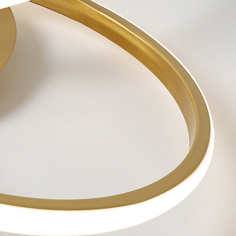 Contemporary Silicone Interlocking Ring Ceiling — Warm Light(3000K) / 110V-120V For US/C