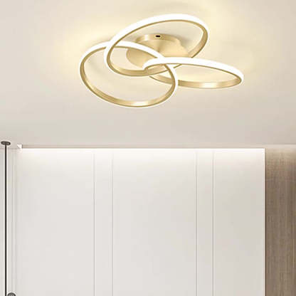 Contemporary Silicone Interlocking Ring Ceiling