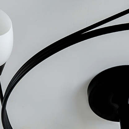 Scandinavian Glass Bud 4/6-Light Ceiling Light