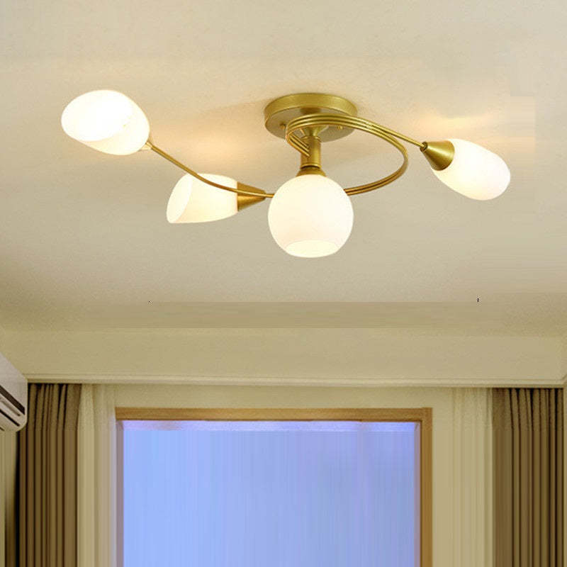 Scandinavian Glass Bud 4/6-Light Ceiling Light