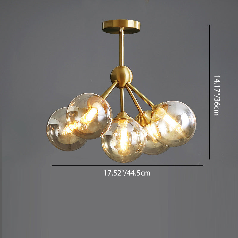 Scandinavian Branching Globe Ceiling Light