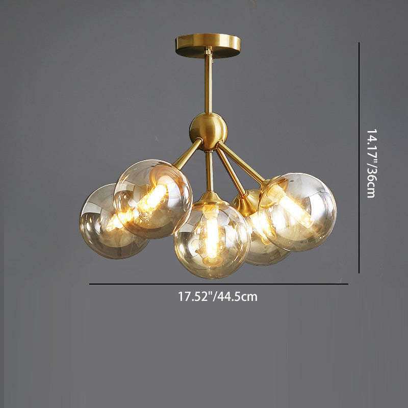 Scandinavian Branching Globe Ceiling Light