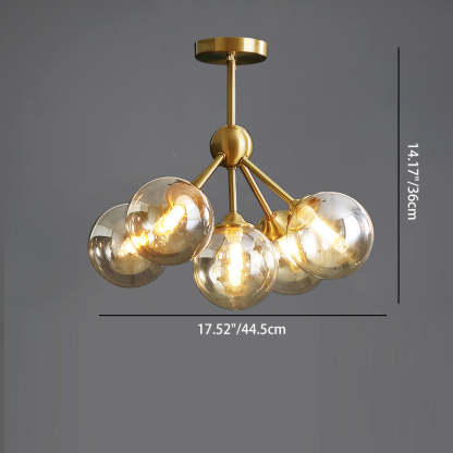 Scandinavian Branching Globe Ceiling Light