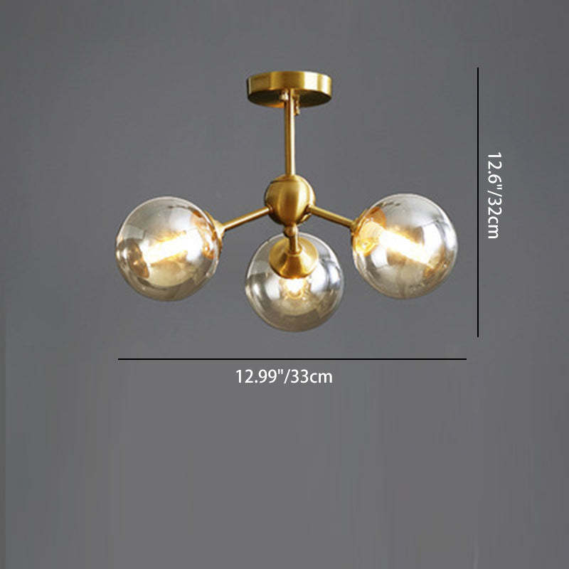 Scandinavian Branching Globe Ceiling Light