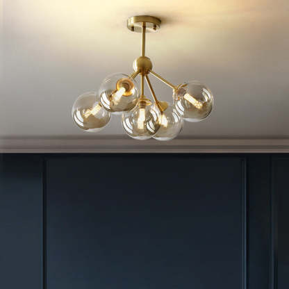 Scandinavian Branching Globe Ceiling Light