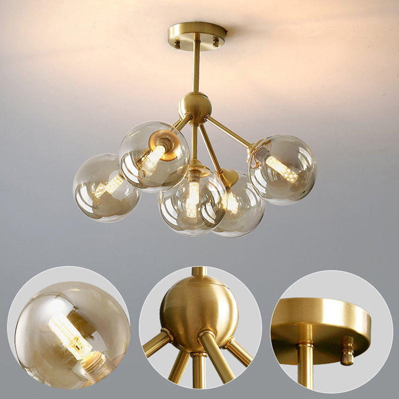 Scandinavian Branching Globe Ceiling Light