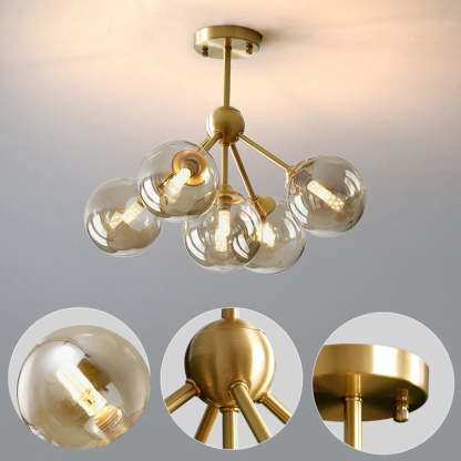 Scandinavian Branching Globe Ceiling Light