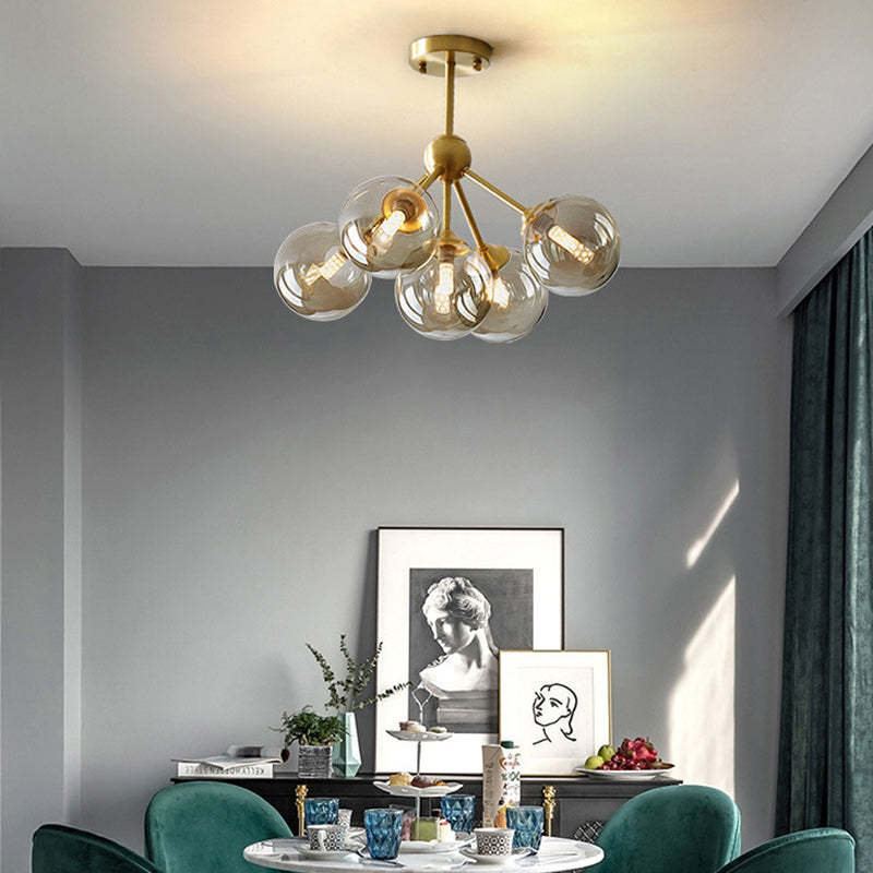 Scandinavian Branching Globe Ceiling Light