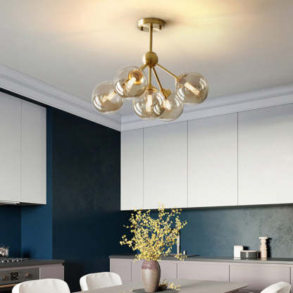 Scandinavian Branching Globe Ceiling Light