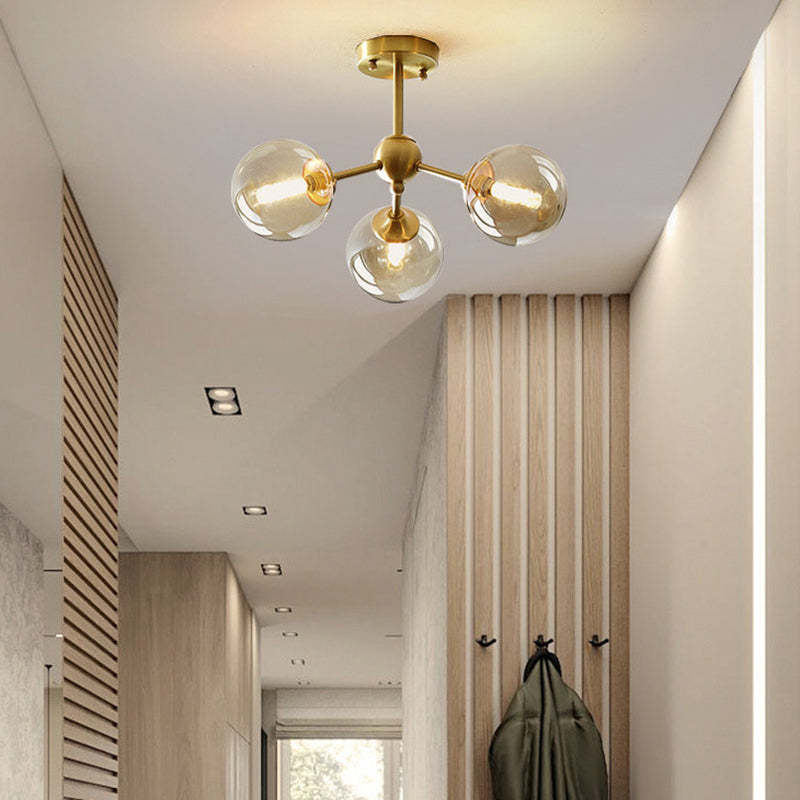 Scandinavian Branching Globe Ceiling Light