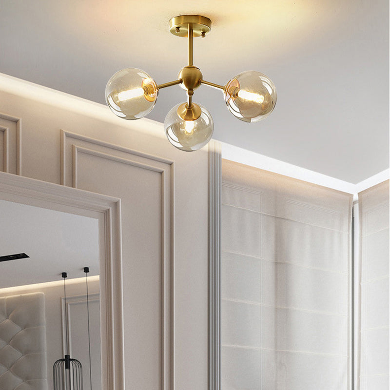Scandinavian Branching Globe Ceiling Light