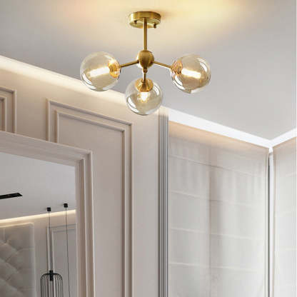Scandinavian Branching Globe Ceiling Light