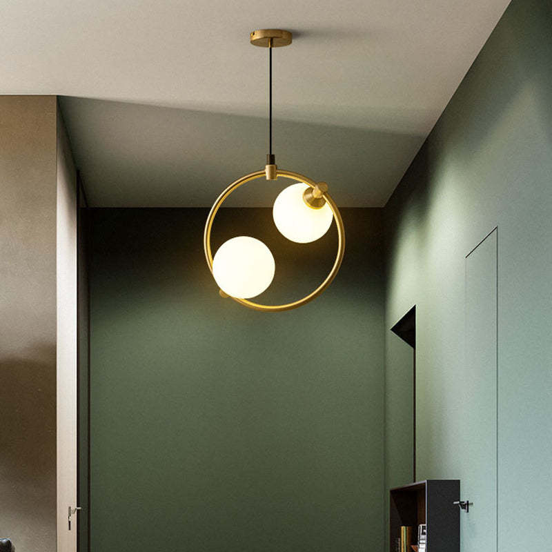 Scandinavian Aluminum Globe Ceiling Light