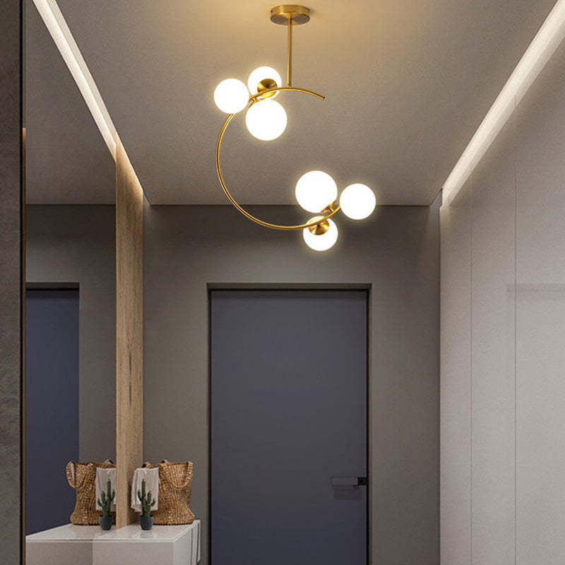 Scandinavian Aluminum Globe Ceiling Light