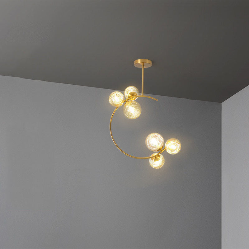Scandinavian Aluminum Globe Ceiling Light