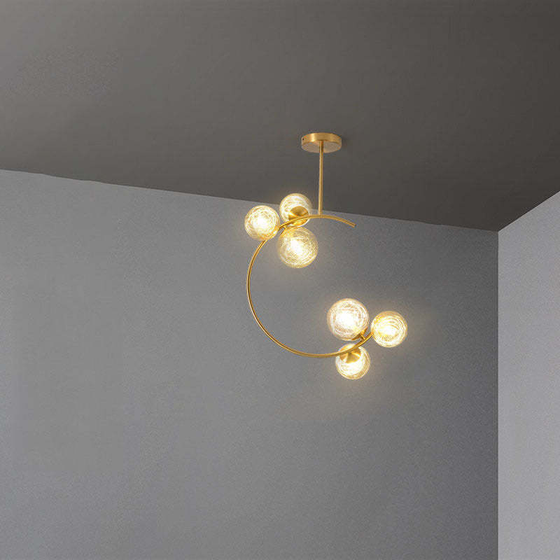 Scandinavian Aluminum Globe Ceiling Light