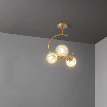 Scandinavian Aluminum Globe Ceiling Light