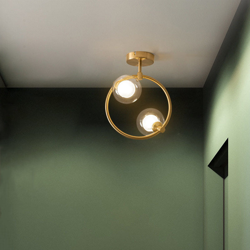 Scandinavian Aluminum Globe Ceiling Light