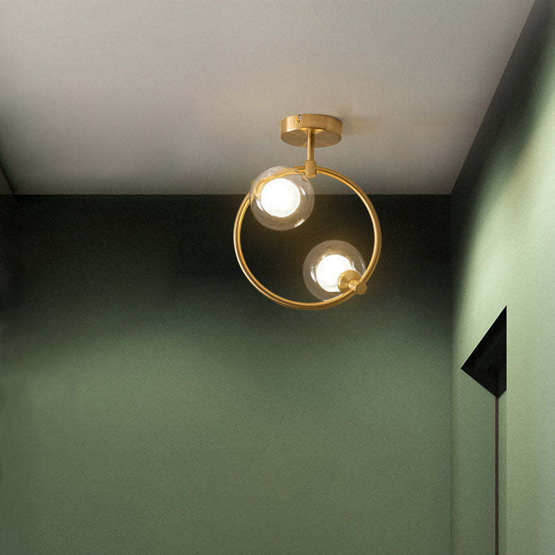 Scandinavian Aluminum Globe Ceiling Light