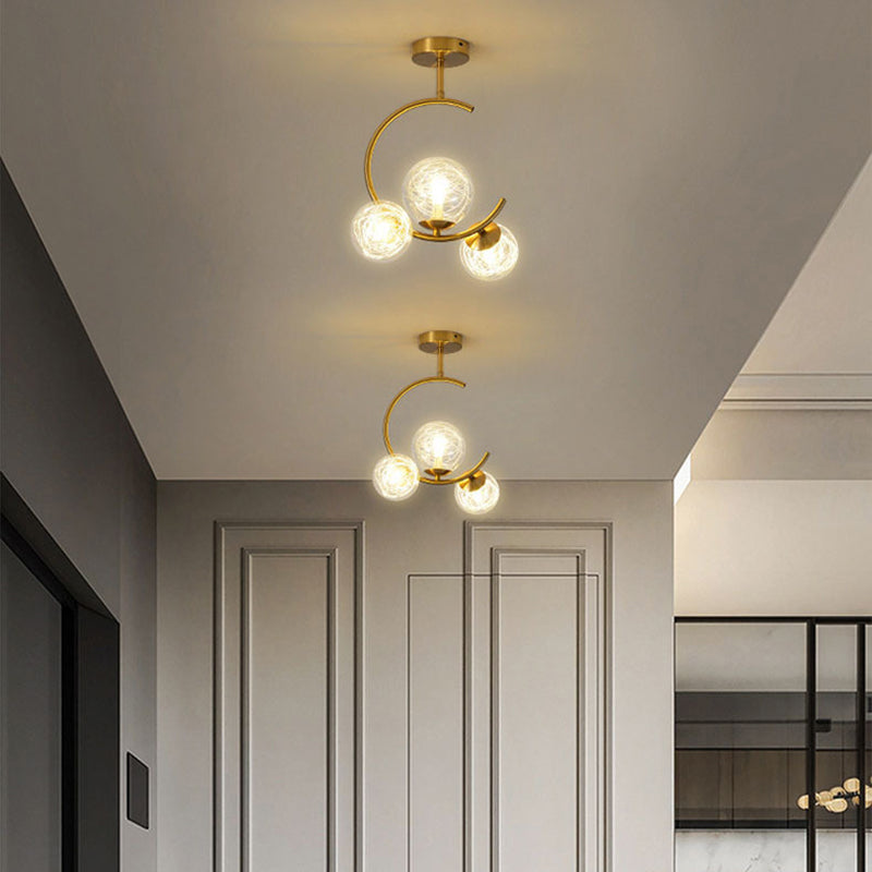 Scandinavian Aluminum Globe Ceiling Light